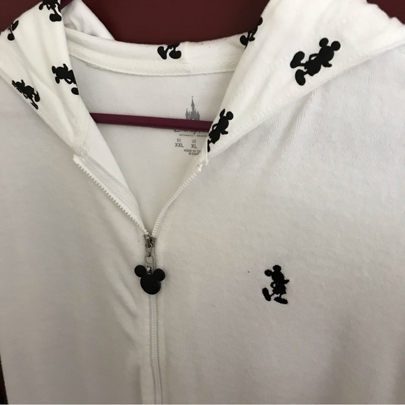 Disney Swim Disney Parks White Hoodie Beach Coverup Poshmark